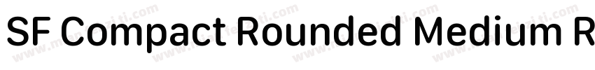 SF Compact Rounded Medium Regular字体转换